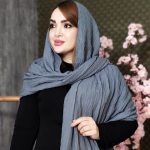 شال پلیسه مهره چوبی - مانتو پاتریس رشت
