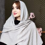 شال پلیسه مهره چوبی - مانتو پاتریس رشت