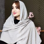 شال پلیسه مهره چوبی - مانتو پاتریس رشت