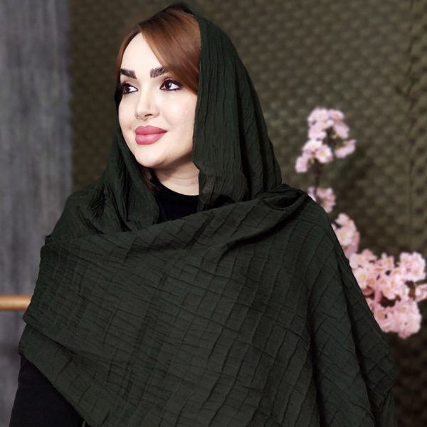 شال پلیسه مهره چوبی - مانتو پاتریس رشت