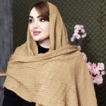شال پلیسه مهره چوبی - مانتو پاتریس رشت