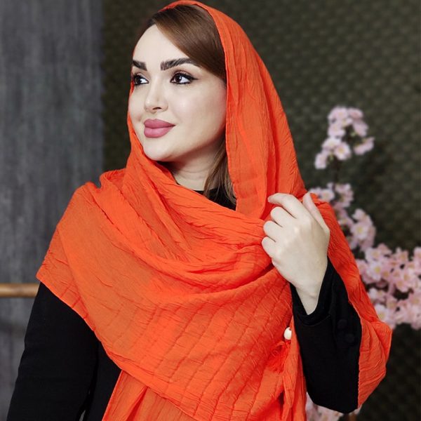 شال پلیسه مهره چوبی - مانتو پاتریس رشت