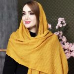 شال پلیسه مهره چوبی - مانتو پاتریس رشت