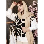 شومیز اسپیرال آستین سفید