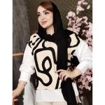 شومیز اسپیرال آستین سفید