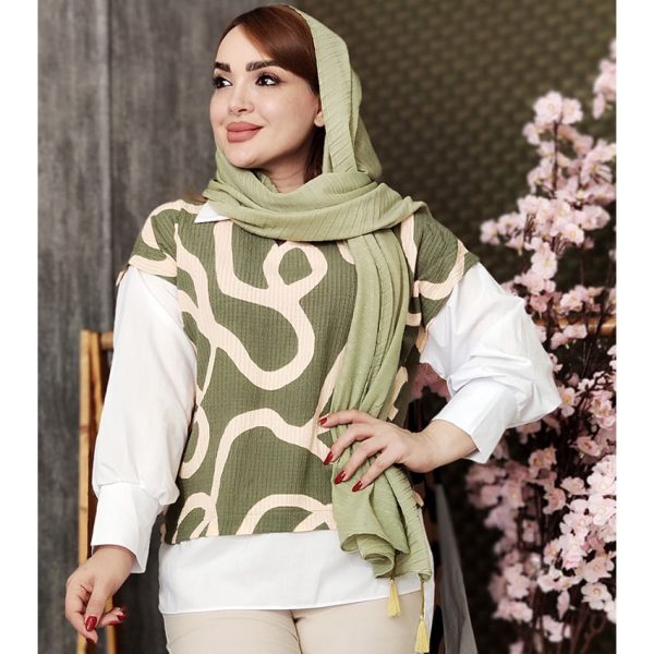 شومیز اسپیرال آستین سفید