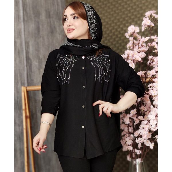 شومیز کرسپو نگین خطی - مانتو پاتریس رشت