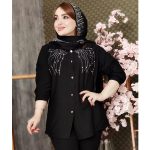 شومیز کرسپو نگین خطی - مانتو پاتریس رشت