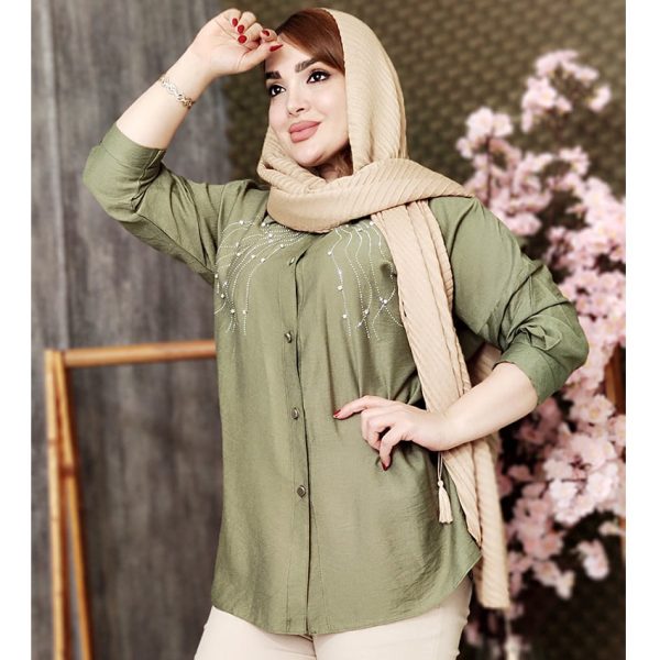 شومیز کرسپو نگین خطی - مانتو پاتریس رشت