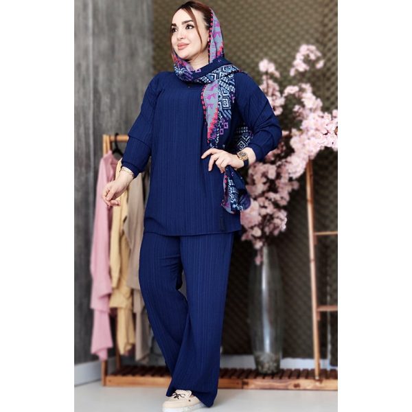 ست کراش یقه دکمه ای - مانتو پاتریس رشت