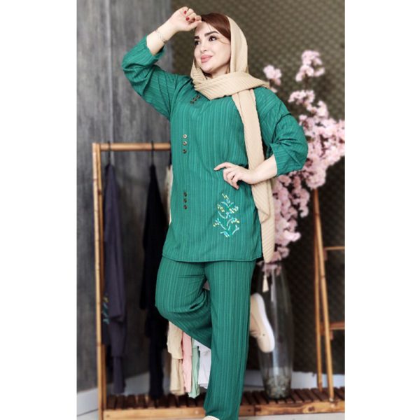 36600373 ست کراش سه دکمه گلدوزی 36600373 - Image 1