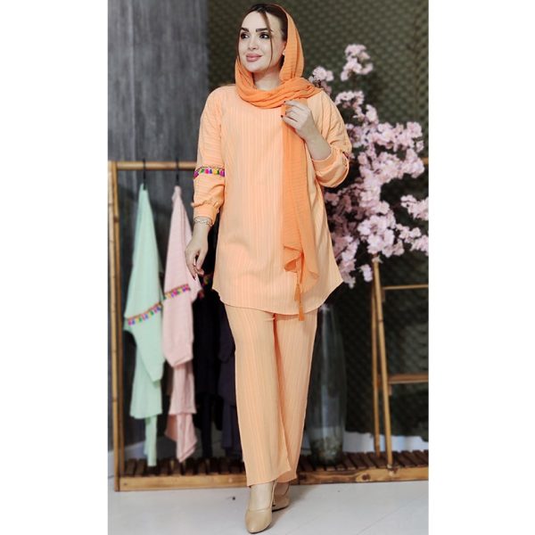 36600382-3-min ست شومیز شلوار کراش منگوله ای - مانتو پاتریس رشت