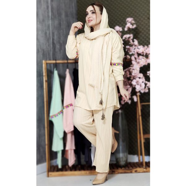 ست شومیز شلوار کراش منگوله ای - مانتو پاتریس رشت