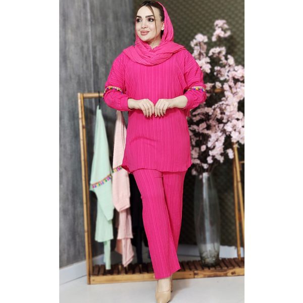 ست شومیز شلوار کراش منگوله ای - مانتو پاتریس رشت