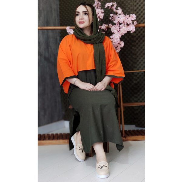 ست دو تیکه لینن رنگی - مانتو پاتریس رشت