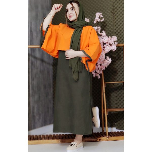 ست دو تیکه لینن رنگی - مانتو پاتریس رشت