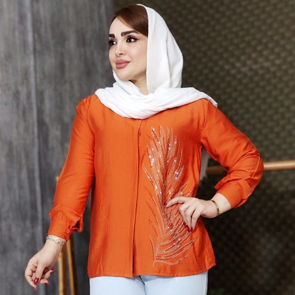 3680057-2-min (1) شومیز برگ کرسپو نگینی - مانتو پاتریس رشت