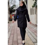 ست مانتو شلوار اداری مشکی - مانتو پاتریس رشت