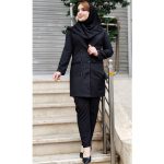 ست مانتو شلوار اداری مشکی - مانتو پاتریس رشت