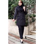 ست مانتو شلوار اداری مشکی - مانتو پاتریس رشت