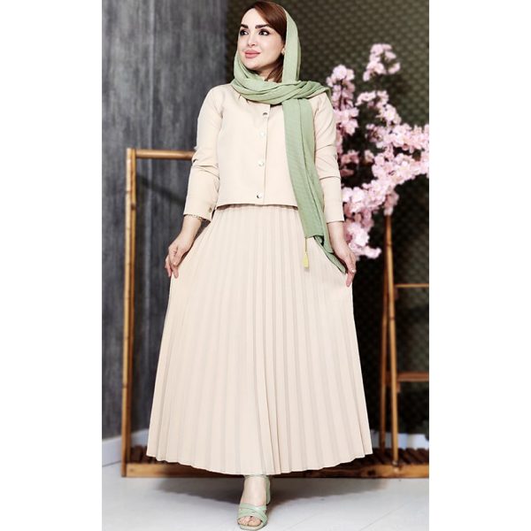 ست کت دامن پلیسه - مانتو پاتریس رشت