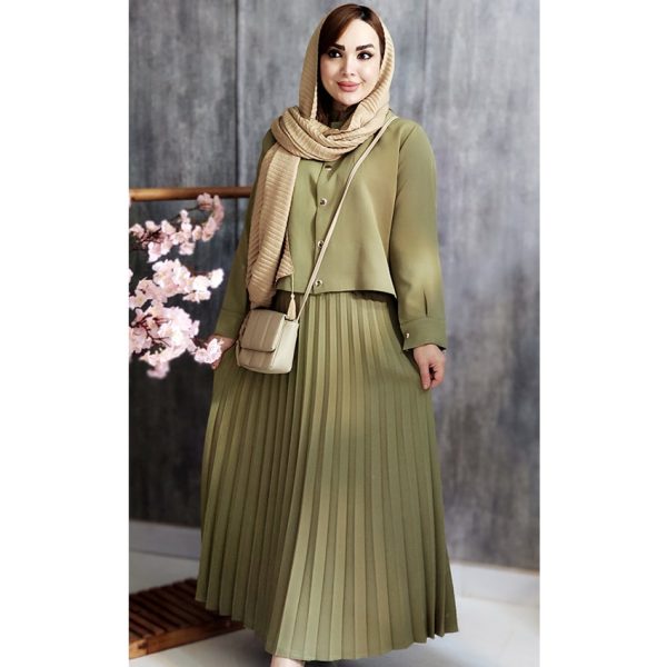 ست کت دامن پلیسه - مانتو پاتریس رشت