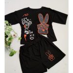 ست کراپ شورتک نگینی خرگوش 386003 - Image 4