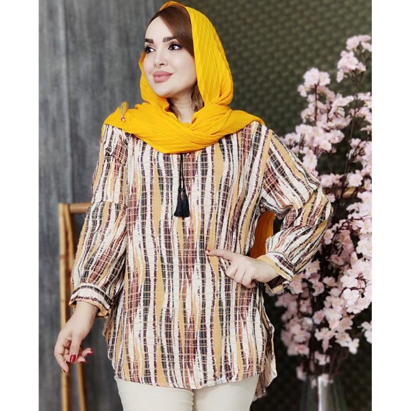 تونیک آبرنگی راه راه - مانتو پاتریس رشت