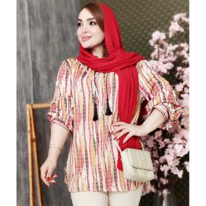 تونیک آبرنگی راه راه - مانتو پاتریس رشت