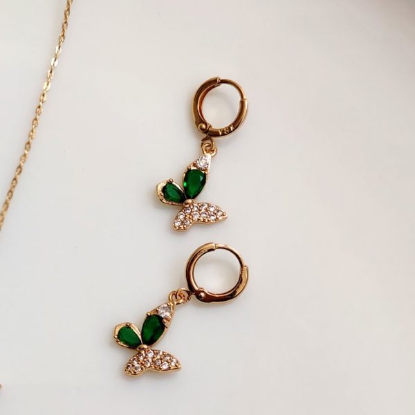 نیم ست پروانه نگینی