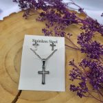 نیم ست صلیب نقره ای - مانتو پاتریس رشت