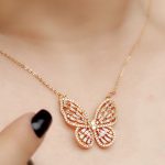 نیم ست طلایی پروانه - مانتو پاتریس رشت