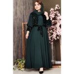 مانتو مجلسی ماکسی نیلو پولکی - مانتو پاتریس رشت