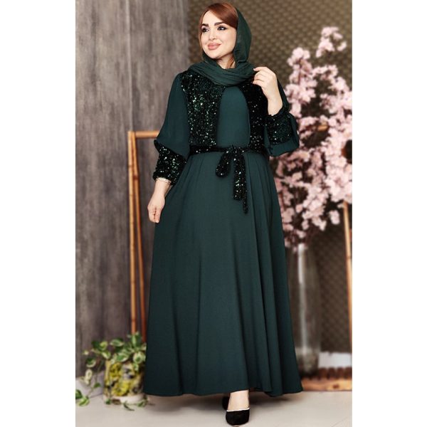 مانتو مجلسی ماکسی نیلو پولکی - مانتو پاتریس رشت