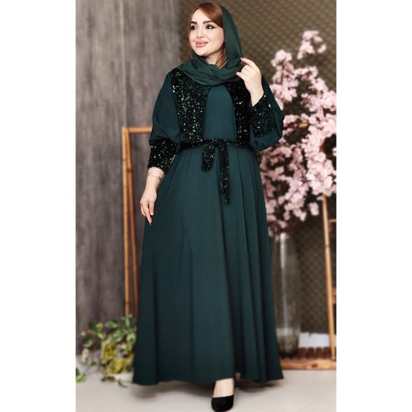 مانتو مجلسی ماکسی نیلو پولکی - مانتو پاتریس رشت