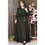 مانتو مجلسی ماکسی نیلو پولکی - مانتو پاتریس رشت