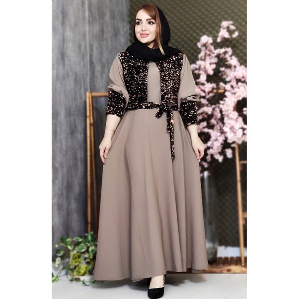 مانتو مجلسی ماکسی نیلو پولکی - مانتو پاتریس رشت