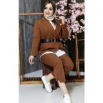 ست کت شوار کمر چرم - مانتو پاتریس رشت