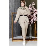 ست کت شوار کمر چرم - مانتو پاتریس رشت