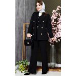 ست کت شلوار ژیله مازراتی مشکی