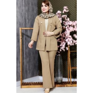 ست کت شلوار مازراتی لمه یقه هفت - مانتو پاتریس رشت