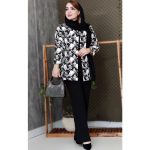 ست کت شلوار ژاکارد گلدار -