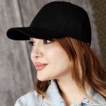 کلاه پرکی مشکی کتان - مانتو پاتریس رشت