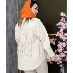 مانتو لینن جیب مکرومه - مانتو پاتریس رشت