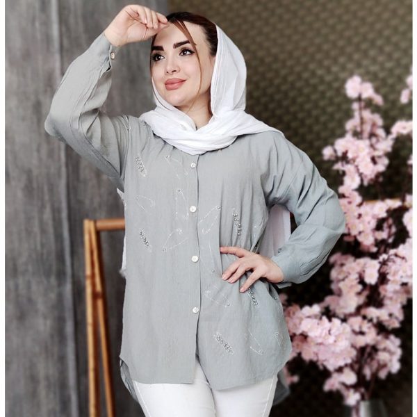 مانتو طرح سنجاق قفلی -مانتو پاتریس رشت