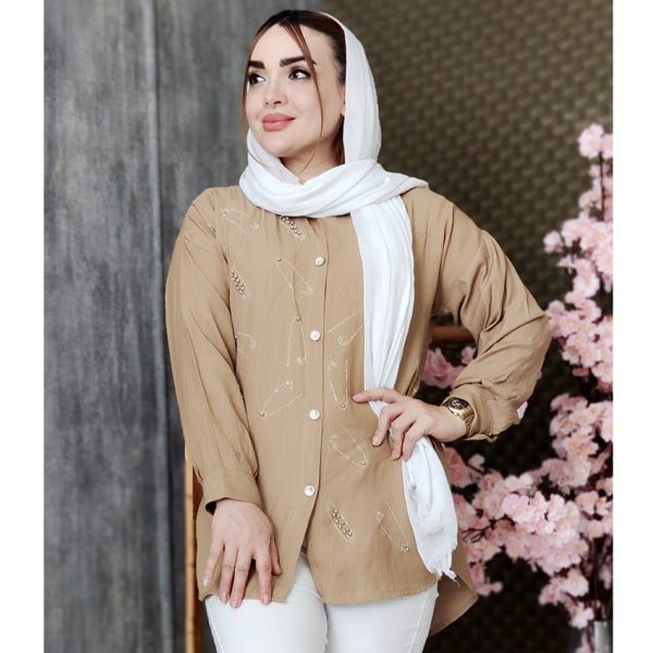 مانتو طرح سنجاق قفلی -مانتو پاتریس رشت