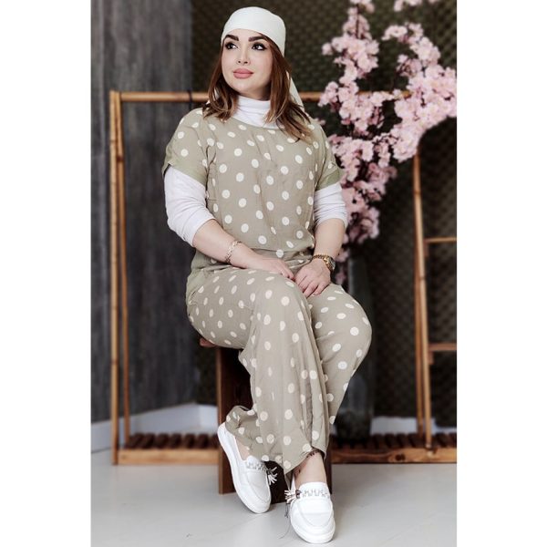 ست بلوز شلوار توپی نخی