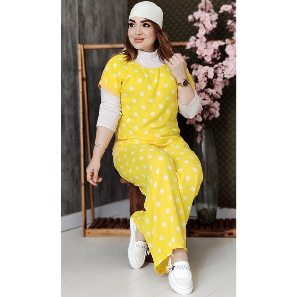 ست بلوز شلوار توپی نخی