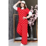 ست بلوز شلوار توپی نخی
