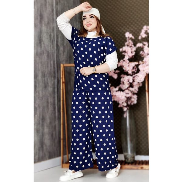 ست بلوز شلوار توپی نخی